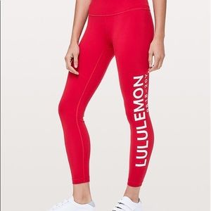 Red lulu aligns size 4